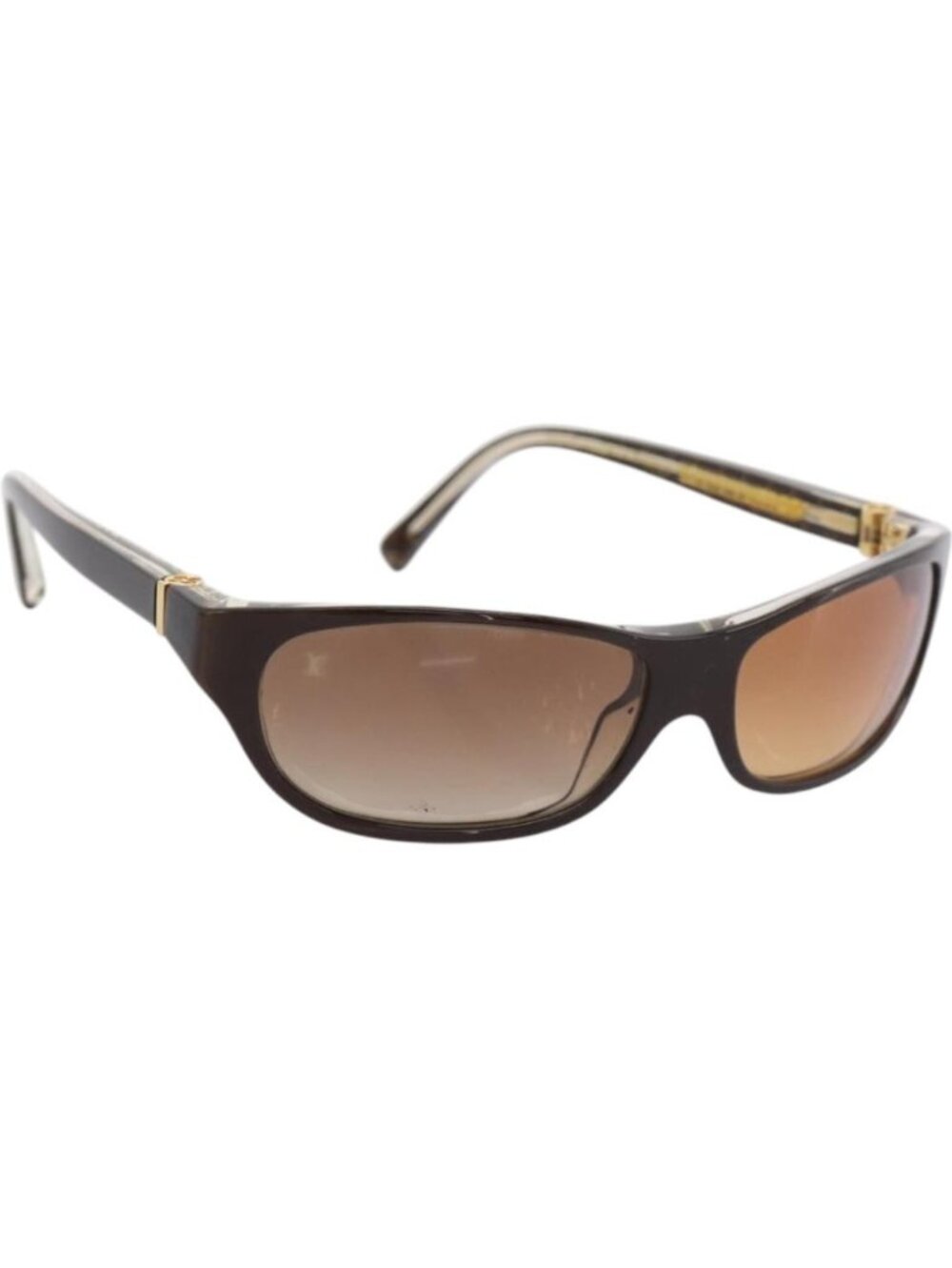 LOUIS VUITTON Sunglasses plastic Brown Z0022E